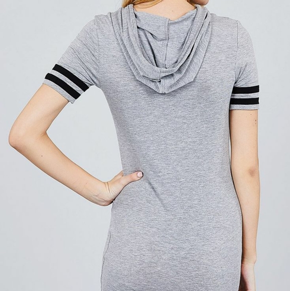 hoodie dress striped - Picture 3 of 3